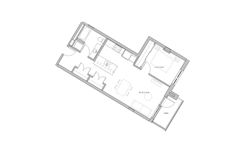 a black and white floor plan of a residence